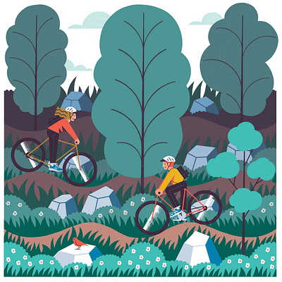 Explore Gwinnett colour design editorial illustration illustration print