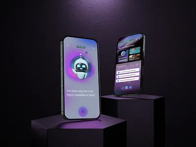 AI App Design Mobile Assistant ai app design figma graphic design mobile ui ui ux ux