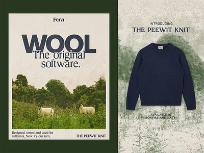 Fera Posters & Instagram ads branding british clothing countryside graphic design halftone instagram knitwear lettering nature outdoors poster promotion social media typography vintage