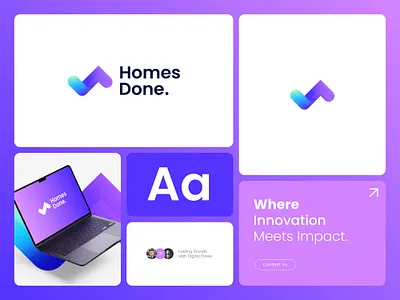 Startup Logo of Homes Done , Saas Logo , Branding landing page saas saas dashboard saas landing page saas ui startup tech website user interface web design website