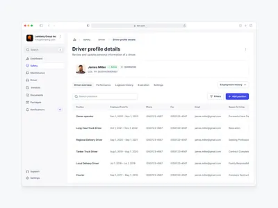 TMS Platform design dashboard design interface logistics mobile interface product design transportation ui ux website design