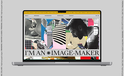 Collage in Motion — for a graphic designer art artist artistwebsite artwork awardwinning branding collage design graphic design graphicdesign illustration interactiondesign motion graphics motiondesign portfolio storytelling ui webdesign