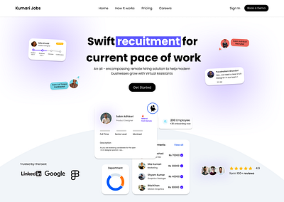 Remote Hiring Platform branding ui ux