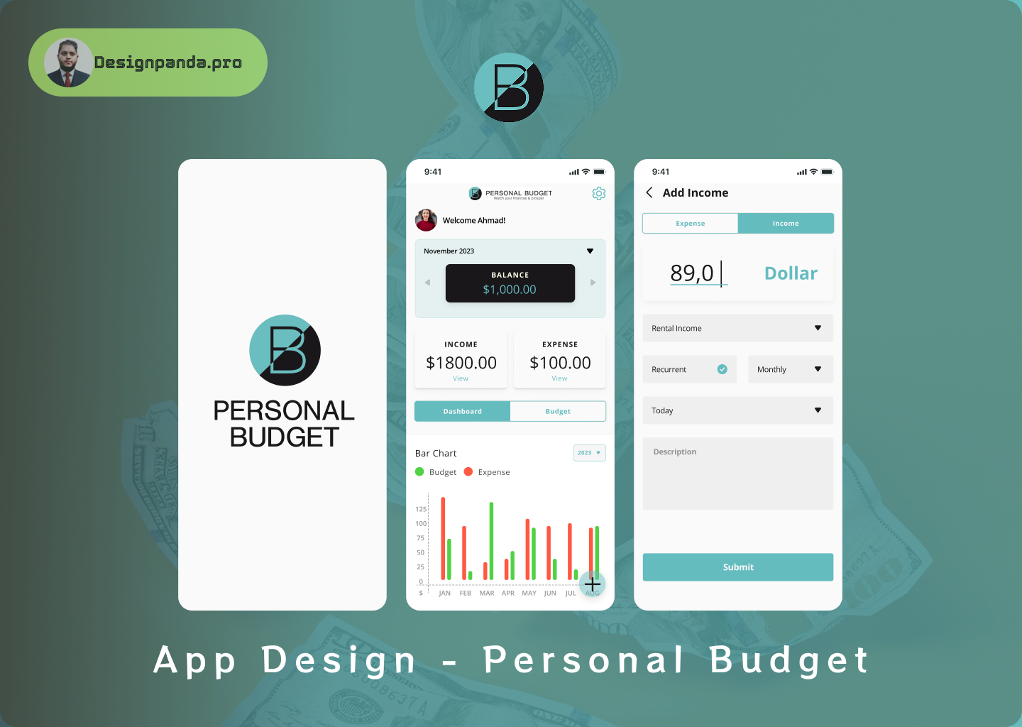 Personal Finance Budget - Mobile app design android app design application mobile best budget creative finance financial graphic design ios logo personal prototyping ui user flows ux