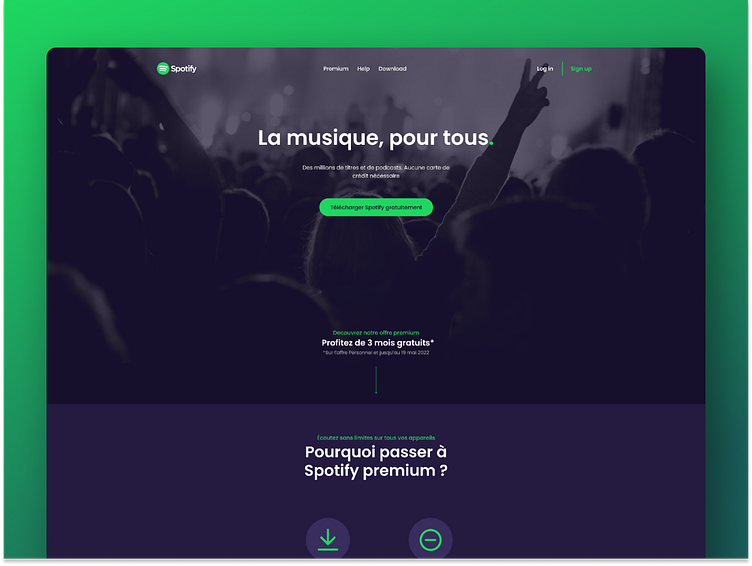 Spotify - Redesign by Alexandre Moreira on Dribbble