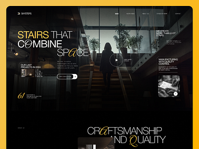 SKYSTEPS — Architecture That Connects Space animation figma landing landing page ui ux website