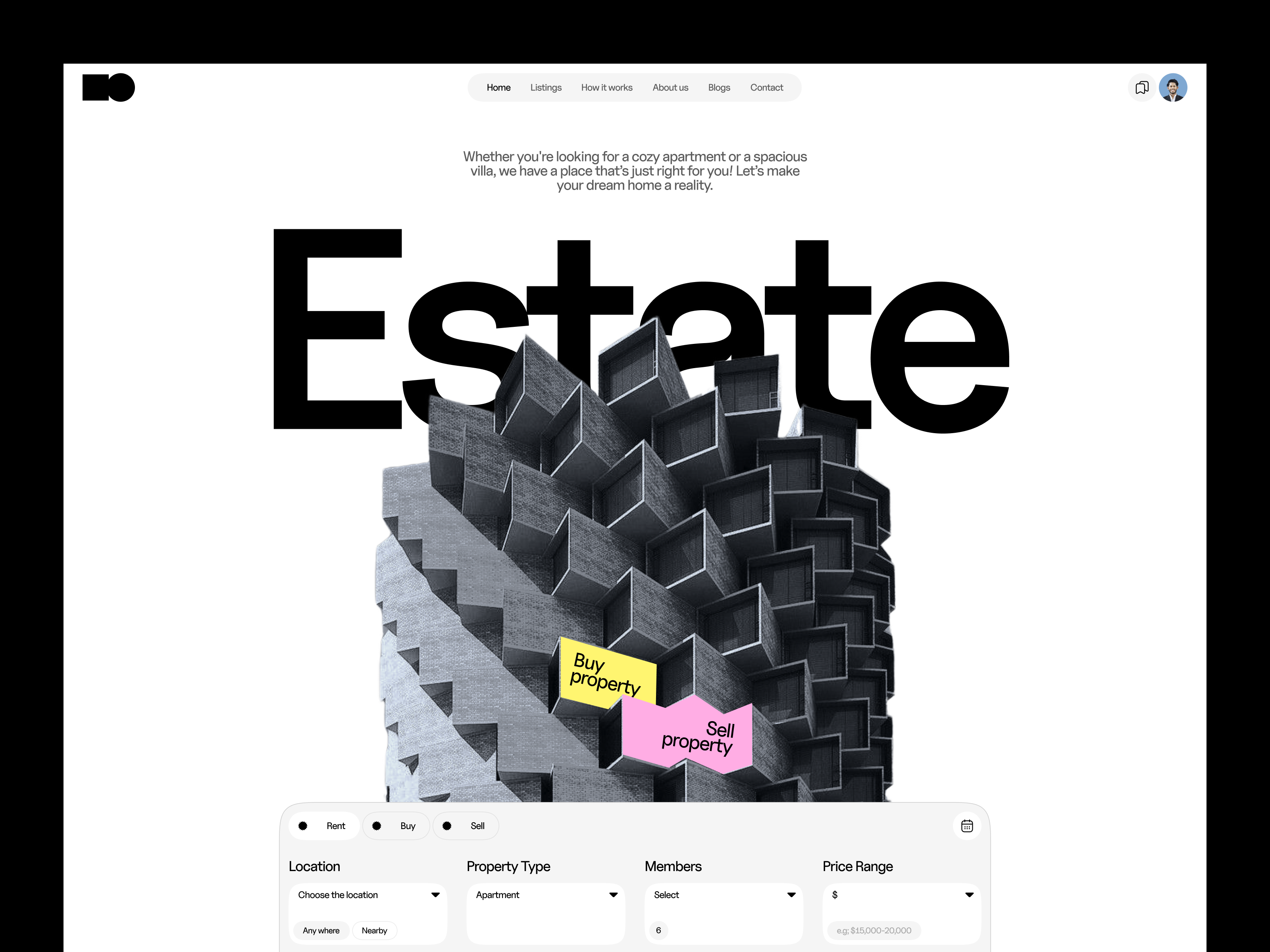 Example of Premium UI UX Design For Website Design