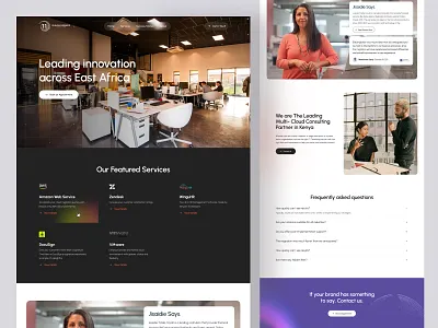Eleven Degrees ⟶ Consulting Firm Website | Landing Page UI/UX advisory firm agency amazon consultant aws ui design business website cloud website design consulting firm landing page responsive design seative digital server ui uiux uiux design web hosting design website design wordpress development