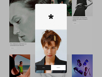Asterisk Magazine - Minimalist Fashion Editorial Layout blog design clean digital publication fashion ui fashion world magazine layout minimalist modern photography responsive design ui ui design user user experience ux ux design ux ui