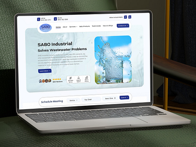 SABO Industrial – Wastewater Treatment Website Design design environmental solutions uiux industrial wastewater industrial web design landing page manufacturing web solutions modern web design process industry websites ui ui ux design wastewater treatment website web design wordpress for industry