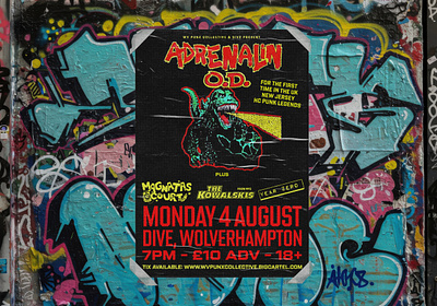 Adrenalin O.D. Band Poster band hardcore punk punk rock