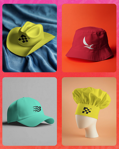 Stylish cap mockups ready in minutes? Yes, please! 🧢 3d animation branding graphic design logo motion graphics ui