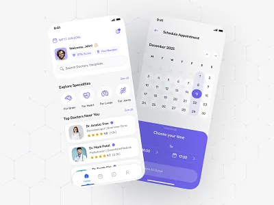 Best Medical App UI Design app ui design clean design doctor graphic design healthcare healthcare app medical app medical app design medical app ui design medicine mobile app design telemedicine trend ui design