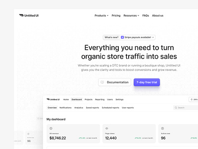 Header grid — Untitled UI b2b grid header landing page modern saas web design website