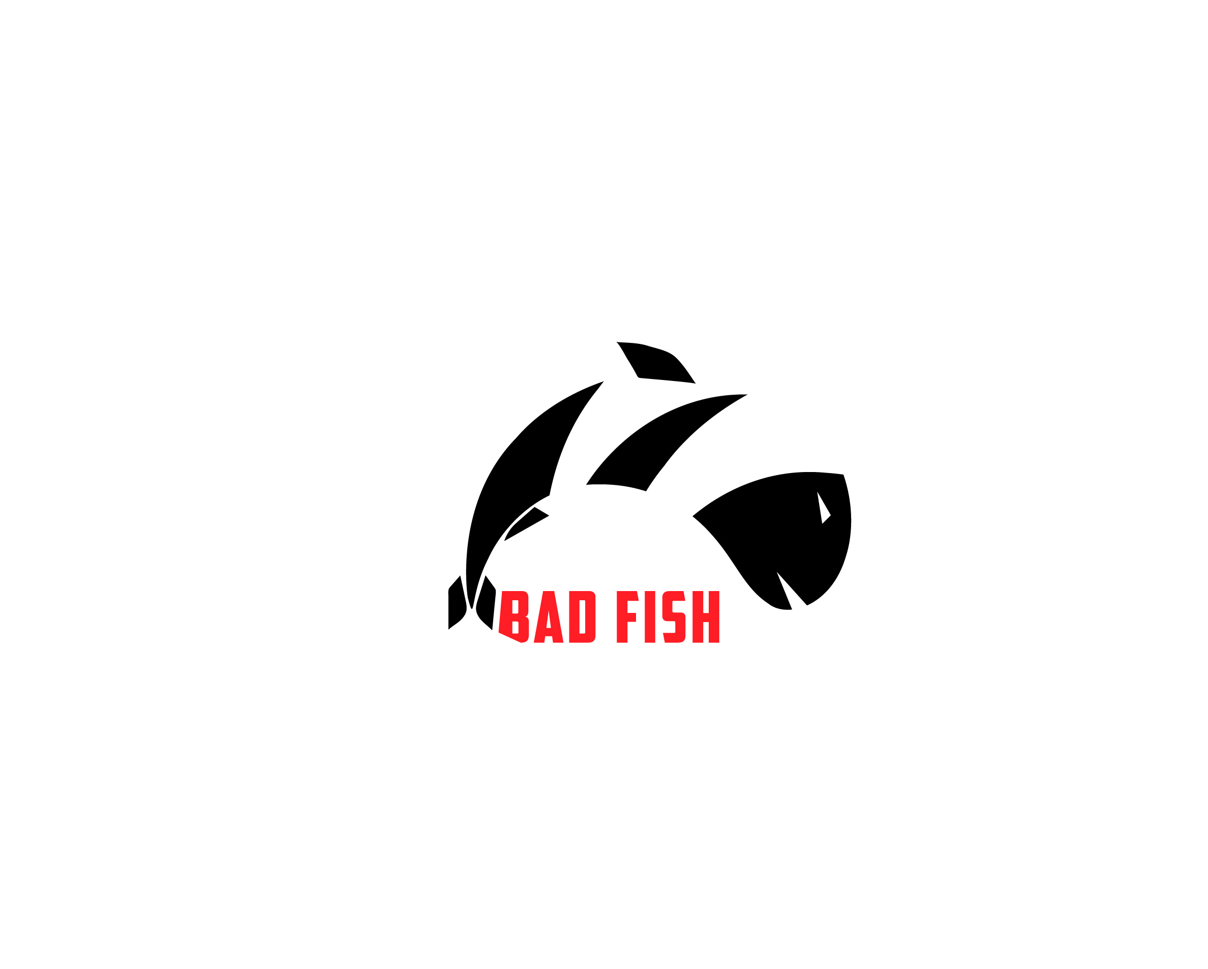 Bad Fish animal bad fish black and red branding danger fish graphic design logo logofolio logos sharp vector