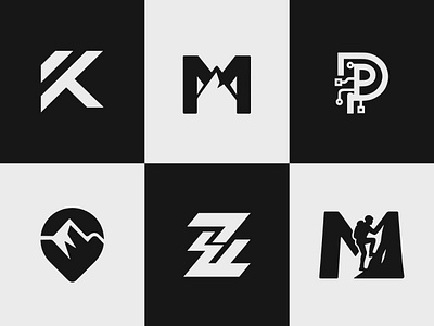 Six Unused Logo Concept a b c d e f g h i j k l m brand identity design brand mark branding crypto logo grapic design icon iconic logo identity k logo location logo logo m mountain logo minimalist modern mountain logo mountain logo idea n o p q r s t u v w x y z technology logo vector