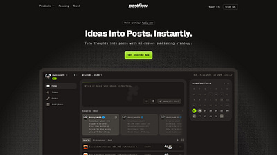Daily UI 003 — Landing Page dashboard dithering hero heroblock landing landing page product ui ux