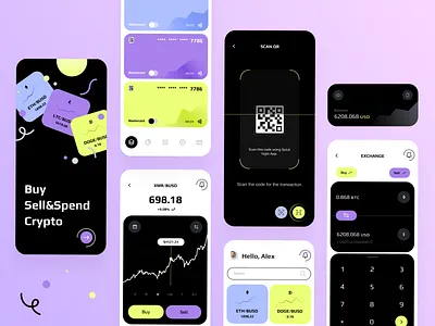 Crypto exchange - Mobile app app app design bitcoin blockchain crypto crypto currency crypto exchange cryptocurrency mobile app mobile app design mobile design mobile ui