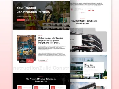 Construction Website Concept Design builder website concept design construction website design figma illustration interactive design landing page minimalist design modern web design product showcase responsive layout solid builders ui uiux uxui design web design web design inspiration webdesign website template