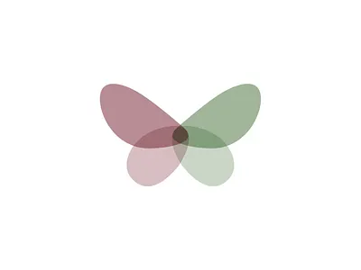 Tao Living brand identity branding butterfly logo logo design mark nature transparency