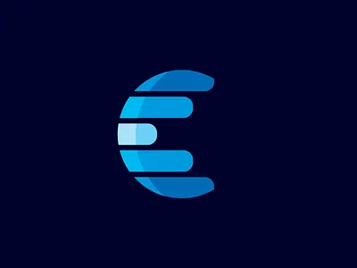ETC Optical bars blue brand identity branding logo logo design monogram