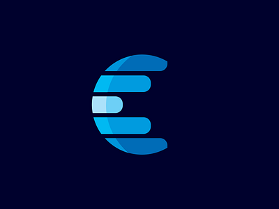 ETC Optical bars blue brand identity branding logo logo design monogram