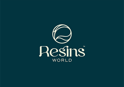 Resins World branding graphic design logo ui