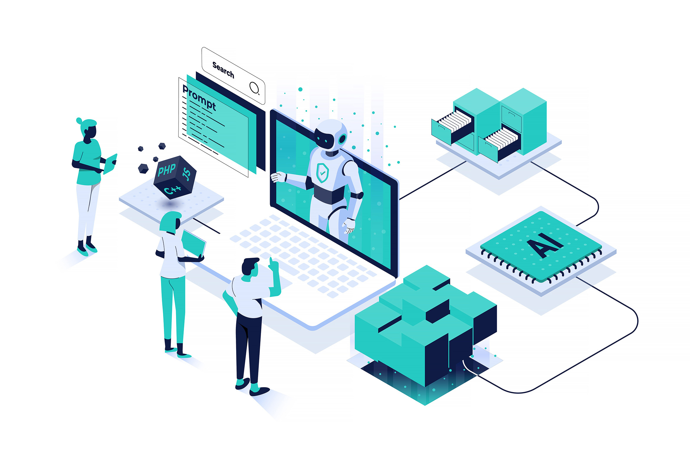 Example of Custom Isometric Illustrations 