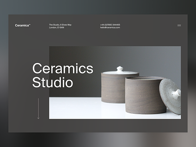 Ceramica™ branding design figma logo typography ui ux web website