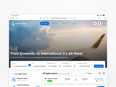 ExploreWrld - Booking Transportation Tablet Version booking web figma landing page landing page booking landing page design ui ui design ui designer uiux uiux design uiux designer ux ux design ux designer web design web designer