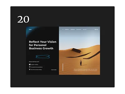 AI technology website design concept ui ux