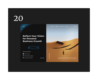 AI technology website design concept ui ux