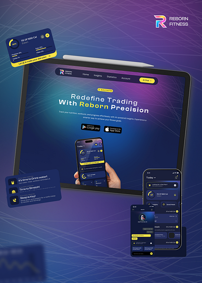 Fitness App Inspiration branding clean design design inspiration fitness fitness app design inspiration fitness website gohighlevel home page design inspiration instagram landing page design inspiration logo mobile app design ui uiux user engagement design user engagement page design
