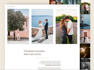Wedding Photographer Website UI beige beige design elegant colors minimal design modernui photographer soft ui uidesign webdesign wedding wedding design wedding website weddingphotographer