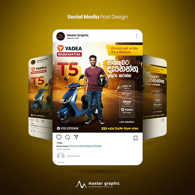 Social Media Flyer Design For Yadea Kadawatha branding creative design flyer design graphic design master graphic post design sachintha denuwan