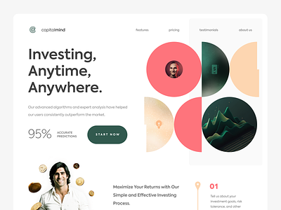 Trading Website design minimalism ui ux webdesign website
