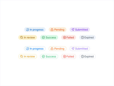 Status exploration fliter icons keyword label mingcute status tag ui