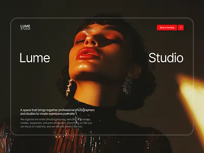 Lume Studio - website for photography studio app branding design landingpage mobileapp ui ux webdesign