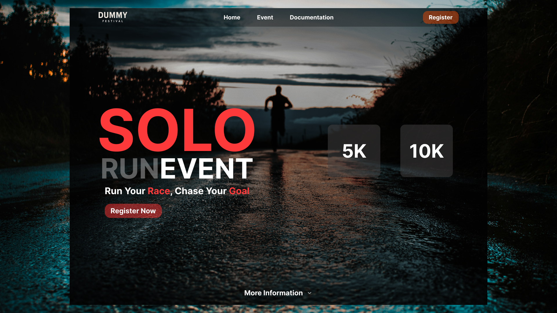 Example of Website Design, UI Design