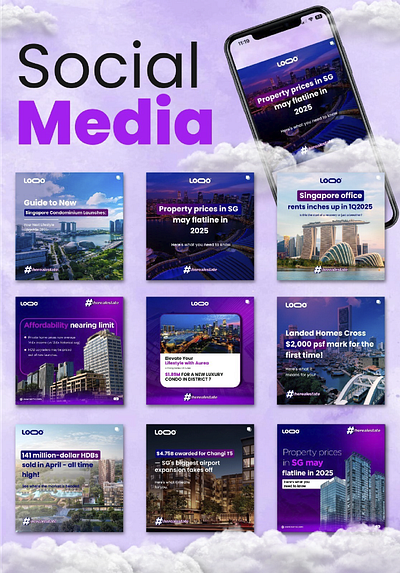 Luxury Real Estate Social Media Mockups – Bold. Modern. Refined. high value real estate