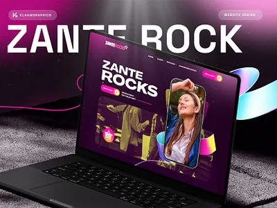 ZanteRocks- Website UI/UX design branding dashbaord design illustration logo web design web desin webdesign website