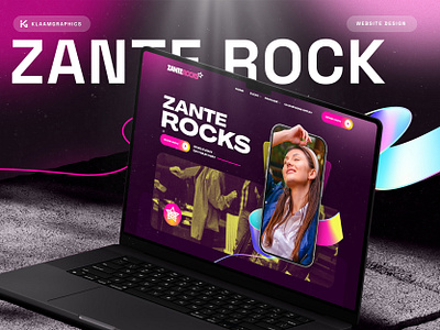 ZanteRocks- Website UI/UX design branding dashbaord design illustration logo web design web desin webdesign website