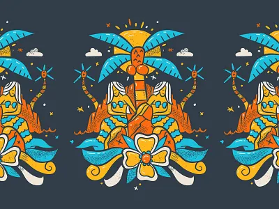 Illustration assets branding illustration island mermaid nickelodeon pirate santiago of the seas