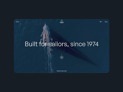 Solaris Yachts 01 - Homepage - Sailing Yacht Website Redesign marine website responsive design sailing yacht website webdesign yacht yacht design yacht website yachtwebsite