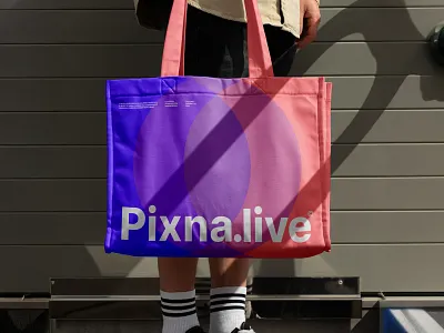 Pixna.Live Visual Identity apparel branding canvas bag design download foil identity logo mockup mockups outdoor apparel premium psd sticker template typography