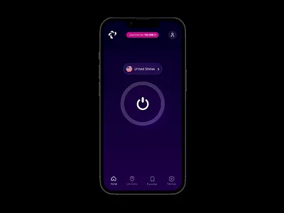 VPN Service - Mobile App app design mobile app ui ux uxui