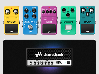 Guitar Pedals Design for Music Mobile App | Masterly app design app store screens colorful images creative tool design graphic design guitar pedals guitar pedals design illustration illustration design images design interactive design mobile design music app music creation ui uiux user interface ux vector