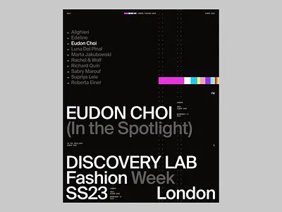 London Fashion Week Event Schedule black and white color contrast contrast design even schedule event event plan fashion week fashion week schedule graphic design london fashion week poster poster design typo typographic design typography