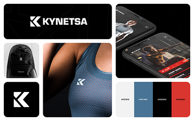 Kynetsa Fitness | Branding app design art direction brand identity brandbook branding design fitness graphic design gym gymwear ui ux