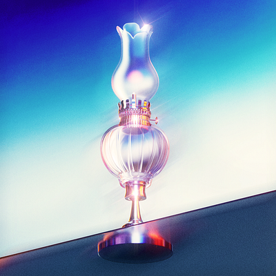 Oil lamp 3d 3dart design graphic design illustration